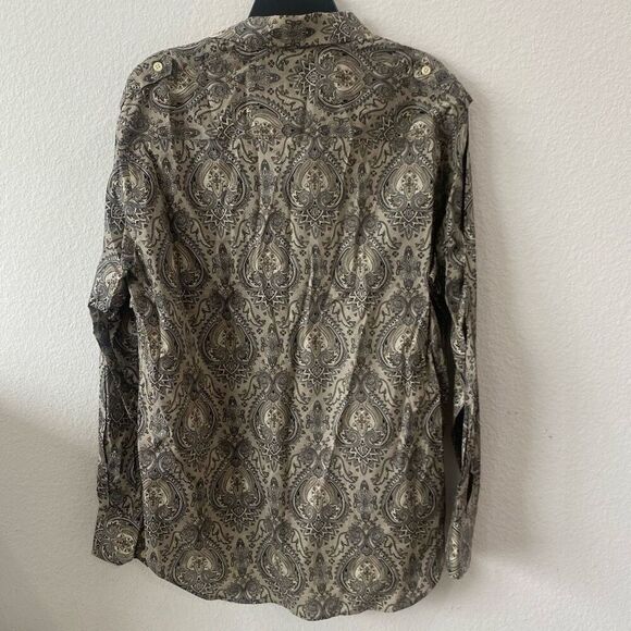 Perry Ellis Paisley Dress Shirt Size L - Picture 5 of 6